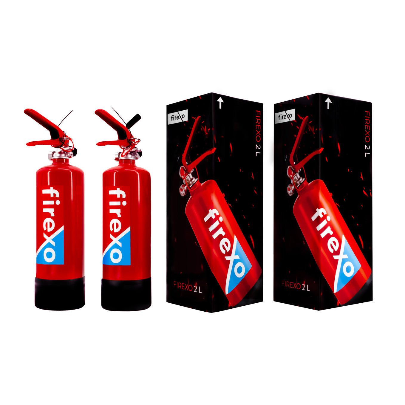 Firexo 2 Litre ALL FIRES Extinguisher - 2 Pack